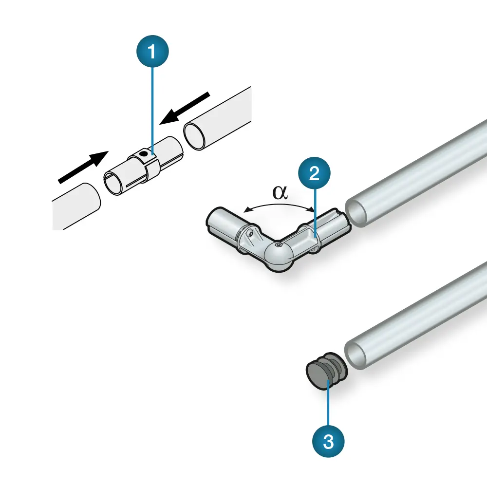 garde-corps de sécurité en aluminium Barrial accessoires en aluminium moulé