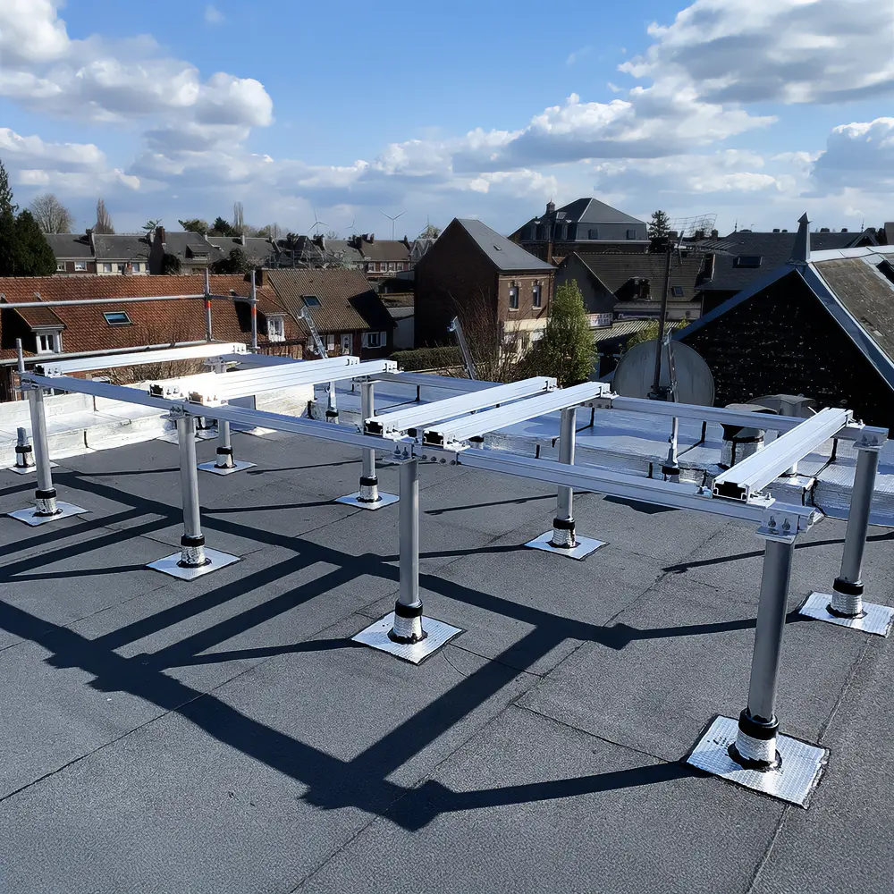 Sherpal F : structures supports à fixation mécanique pour équipements techniques en toiture-terrasse